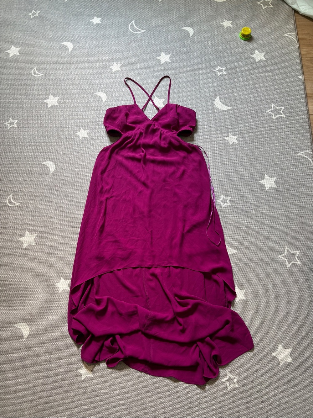 Express Magenta/Purple Long Sleeve Dress